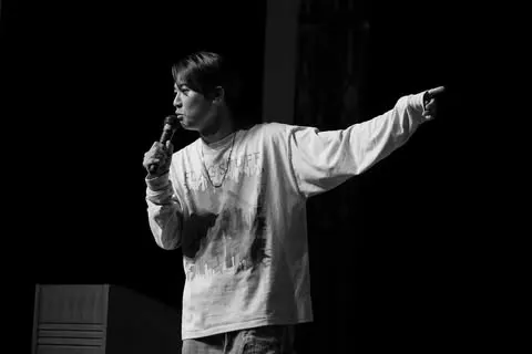 藤本卓也氏 講演風景
